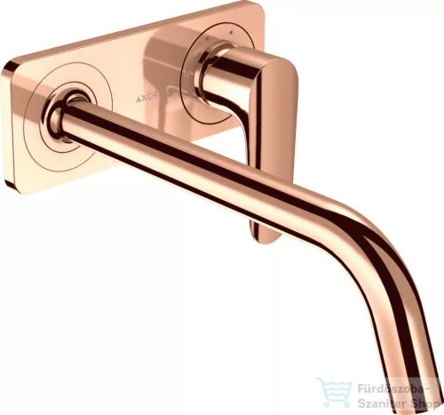 Hansgrohe AXOR Citterio M falsík alatti mosdó csaptelep 22,7 cm-es kifolyóval,nem zárható leeresztővel,polírozott vörös arany hatású 34115300
