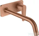 Hansgrohe AXOR Citterio M falsík alatti mosdó csaptelep 22,7 cm-es kifolyóval,nem zárható leeresztővel,szálcsiszolt vörös arany hatású 34115310