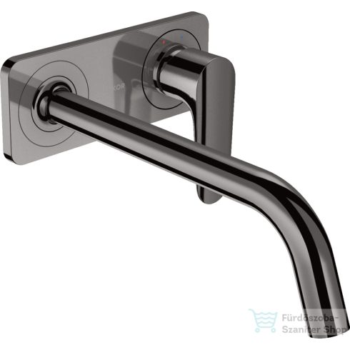 Hansgrohe AXOR Citterio M falsík alatti mosdó csaptelep 22,7 cm-es kifolyóval,nem zárható leeresztővel,polírozott fekete króm 34115330