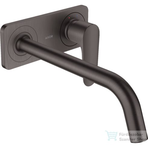 Hansgrohe AXOR Citterio M falsík alatti mosdó csaptelep 22,7 cm-es kifolyóval,nem zárható leeresztővel,szálcsiszolt fekete króm 34115340