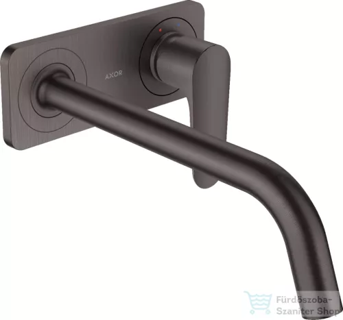 Hansgrohe AXOR Citterio M falsík alatti mosdó csaptelep 22,7 cm-es kifolyóval,nem zárható leeresztővel,szálcsiszolt fekete króm 34115340
