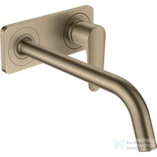   Hansgrohe AXOR Citterio M falsík alatti mosdó csaptelep 22,7 cm-es kifolyóval,nem zárható leeresztővel,szálcsiszolt nikkel  34115820