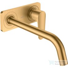   Hansgrohe AXOR Citterio M falsík alatti mosdó csaptelep 22,7 cm-es kifolyóval,nem zárható leeresztővel,szálcsiszolt sárgaréz hatású 34115950