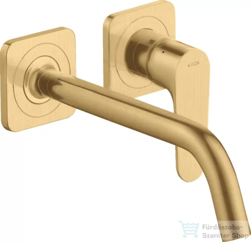 Hansgrohe AXOR Citterio M falsík alatti mosdó csaptelep 22,7 cm-es kifolyóval,nem zárható leeresztővel,szálcsiszolt arany hatású 34116250