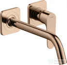 Hansgrohe AXOR Citterio M falsík alatti mosdó csaptelep 22,7 cm-es kifolyóval,nem zárható leeresztővel,polírozott vörös arany hatású 34116300