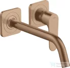 Hansgrohe AXOR Citterio M falsík alatti mosdó csaptelep 22,7 cm-es kifolyóval,nem zárható leeresztővel,szálcsiszolt vörös arany hatású 34116310