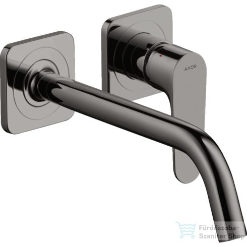 Hansgrohe AXOR Citterio M falsík alatti mosdó csaptelep 22,7 cm-es kifolyóval,nem zárható leeresztővel,polírozott fekete króm 34116330