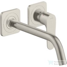   Hansgrohe AXOR Citterio M falsík alatti mosdó csaptelep 22,7 cm-es kifolyóval,nem zárható leeresztővel,rozsdamentes acél hatású 34116800