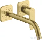Hansgrohe AXOR Citterio M falsík alatti mosdó csaptelep 22,7 cm-es kifolyóval,nem zárható leeresztővel,szálcsiszolt sárgaréz hatású 34116950