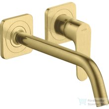   Hansgrohe AXOR Citterio M falsík alatti mosdó csaptelep 22,7 cm-es kifolyóval,nem zárható leeresztővel,szálcsiszolt sárgaréz hatású 34116950