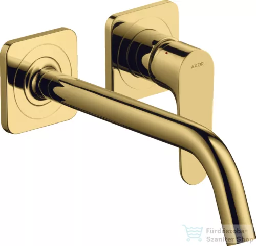 Hansgrohe AXOR Citterio M falsík alatti mosdó csaptelep 22,7 cm-es kifolyóval,nem zárható leeresztővel,polírozott arany hatású 34116990