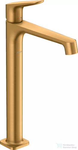 Hansgrohe AXOR CITTERIO M 250 magasított mosdó csaptelep nem zárható leeresztővel,szálcsiszolt arany hatású 34127250