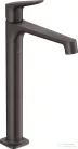 Hansgrohe AXOR CITTERIO M 250 magasított mosdó csaptelep nem zárható leeresztővel,szálcsiszolt fekete króm 34127340