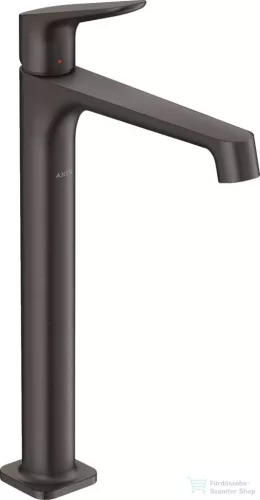 Hansgrohe AXOR CITTERIO M 250 magasított mosdó csaptelep nem zárható leeresztővel,szálcsiszolt fekete króm 34127340