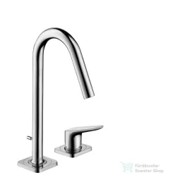   Hansgrohe AXOR CITTERIO M 2-lyukú mosdó csaptelep DN15, automata leeresztővel, króm 34132000