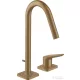 Hansgrohe AXOR CITTERIO M 2 üléses mosdó csaptelep automata leeresztővel,szálcsiszolt bronz 34132140