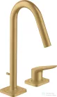 Hansgrohe AXOR CITTERIO M 2 üléses mosdó csaptelep automata leeresztővel,szálcsiszolt arany hatású 34132250