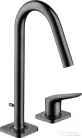 Hansgrohe AXOR CITTERIO M 2 üléses mosdó csaptelep automata leeresztővel,polírozott fekete króm 34132330
