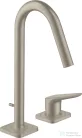 Hansgrohe AXOR CITTERIO M 2 üléses mosdó csaptelep automata leeresztővel,szálcsiszolt nikkel 34132820