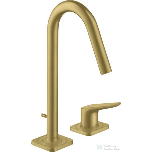 Hansgrohe AXOR CITTERIO M 2 üléses mosdó csaptelep automata leeresztővel,szálcsiszolt sárgaréz hatású 34132950