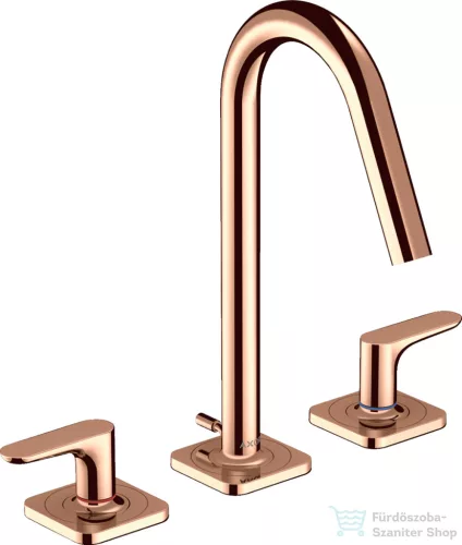 Hansgrohe AXOR CITTERIO M 3 üléses mosdó csaptelep automata leeresztővel,polírozott vörös arany hatású 34133300