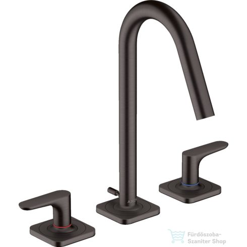 Hansgrohe AXOR CITTERIO M 3 üléses mosdó csaptelep automata leeresztővel,szálcsiszolt fekete króm 34133340