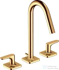 Hansgrohe AXOR CITTERIO M 3 üléses mosdó csaptelep automata leeresztővel,polírozott arany hatású 34133990