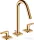 Hansgrohe AXOR CITTERIO M 3 üléses mosdó csaptelep automata leeresztővel,polírozott arany hatású 34133990