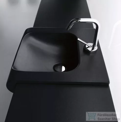 Sapho KERASAN INKA kerámia lap 12x35,5 cm matt fekete 341531