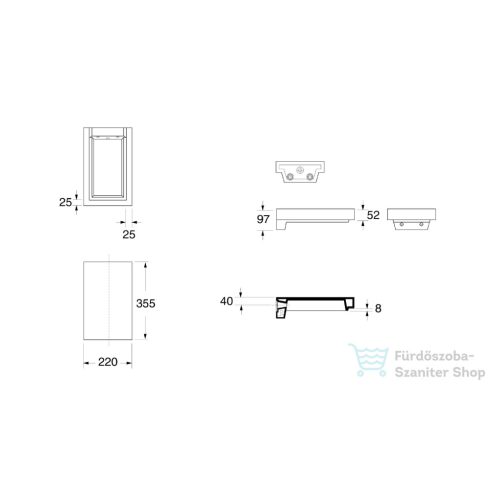 Sapho KERASAN INKA kerámia lap 22x35,5 cm art 1 - zebra 341633