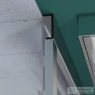 Radaway Projecta A 80x80 íves zuhanykabin, króm/átlátszó