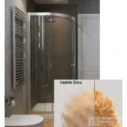 Radaway Projecta A 80x80 íves zuhanykabin, króm/fabrik