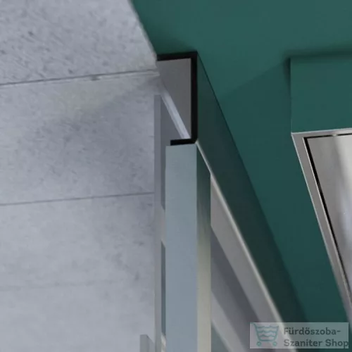 Radaway Projecta A 80x80 íves zuhanykabin, króm/fabrik