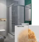 Radaway Projecta C 80x80 szögletes zuhanykabin, króm/fabrik