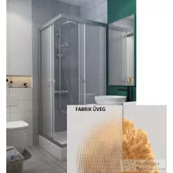   Radaway Projecta C 80x80 szögletes zuhanykabin, króm/fabrik