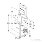 Kludi PURE&SOLID egykaros mosdó csaptelep 100 NA 15, automata leeresztővel, króm 342900575