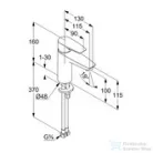 Kludi PURE&SOLID egykaros mosdó csaptelep 100 NA 15, leeresztő nélkül, króm 342920575