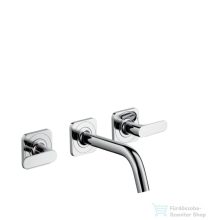   Hansgrohe AXOR Citterio M 3-lyukú, falsík alatti mosdócsaptelep takarórozettákkal és rövid kifolyóval DN15, króm  34313000