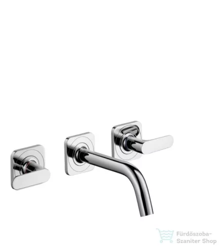 Hansgrohe AXOR Citterio M 3-lyukú, falsík alatti mosdócsaptelep takarórozettákkal és rövid kifolyóval DN15, króm  34313000