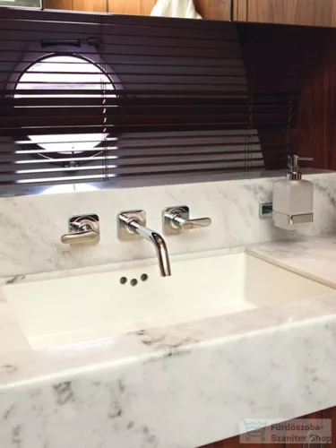 Hansgrohe AXOR Citterio M 3-lyukú, falsík alatti mosdócsaptelep takarórozettákkal és rövid kifolyóval DN15, króm  34313000