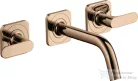Hansgrohe AXOR Citterio M falsík alatti mosdó csaptelep 16,6 cm-es kifolyóval,polírozott vörös arany hatású 34313300