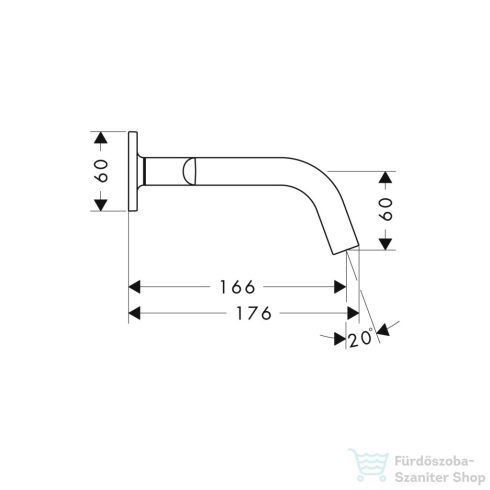 Hansgrohe AXOR Citterio M falsík alatti mosdó csaptelep 16,6 cm-es kifolyóval,polírozott vörös arany hatású 34313300