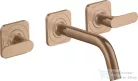 Hansgrohe AXOR Citterio M falsík alatti mosdó csaptelep 16,6 cm-es kifolyóval,szálcsiszolt vörös arany hatású 34313310
