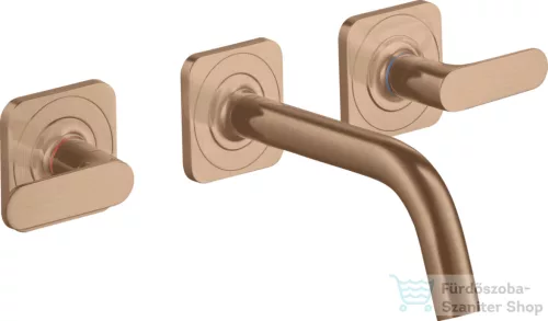 Hansgrohe AXOR Citterio M falsík alatti mosdó csaptelep 16,6 cm-es kifolyóval,szálcsiszolt vörös arany hatású 34313310