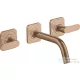 Hansgrohe AXOR Citterio M falsík alatti mosdó csaptelep 16,6 cm-es kifolyóval,szálcsiszolt vörös arany hatású 34313310