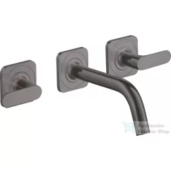   Hansgrohe AXOR Citterio M falsík alatti mosdó csaptelep 16,6 cm-es kifolyóval,szálcsiszolt fekete króm 34313340