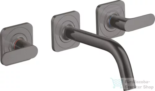 Hansgrohe AXOR Citterio M falsík alatti mosdó csaptelep 16,6 cm-es kifolyóval,szálcsiszolt fekete króm 34313340