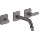 Hansgrohe AXOR Citterio M falsík alatti mosdó csaptelep 16,6 cm-es kifolyóval,szálcsiszolt fekete króm 34313340