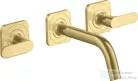Hansgrohe AXOR Citterio M falsík alatti mosdó csaptelep 16,6 cm-es kifolyóval,szálcsiszolt sárgaréz hatású 34313950