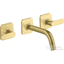   Hansgrohe AXOR Citterio M falsík alatti mosdó csaptelep 16,6 cm-es kifolyóval,szálcsiszolt sárgaréz hatású 34313950